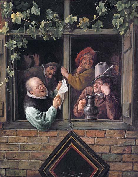 Jan Steen Rhetoricians at a Window oil painting picture